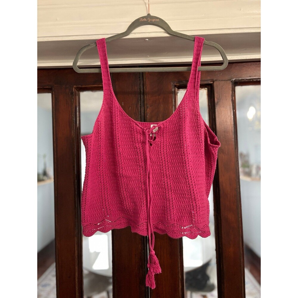 Old Navy Pink Crochet Top